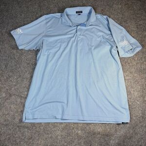 Peter Millar Crown Crafted Polo Shirt Mens 2XL Striped Golf Preppy Embroidered